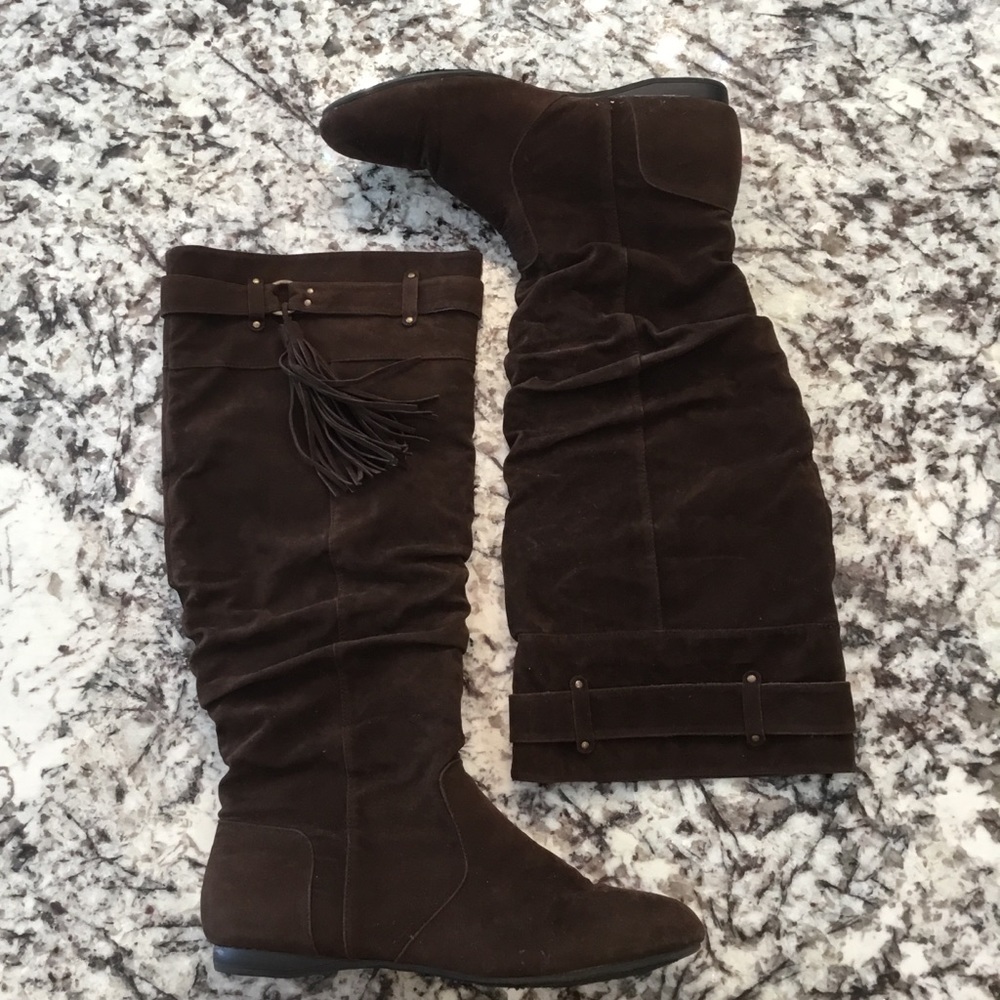 Madden Girl Bumarang Tassel Knee Boot